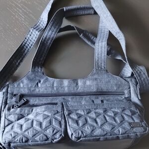 Lug Denim Quilted Handbag